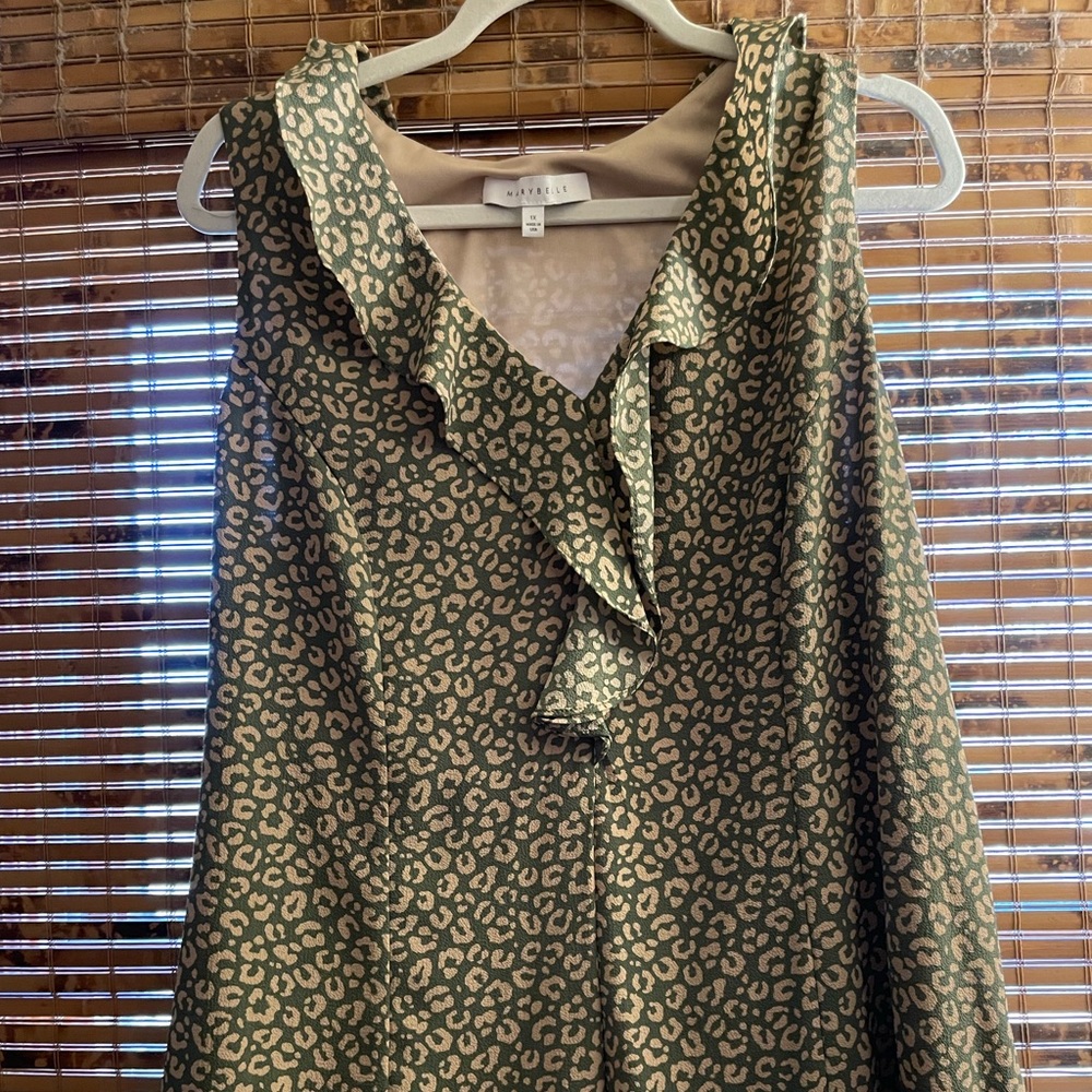 Marybelle by Dia leopard print tie back top